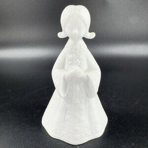 AES Japan Nordic Praying Christmas Choir Girl Bell Joseph Magnin Figurine VTG